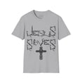 thumbnail image 1 of Christian T Shirt Jesus Saves Celtic Cross 100% Cotton Unisex fit., 1 of 4