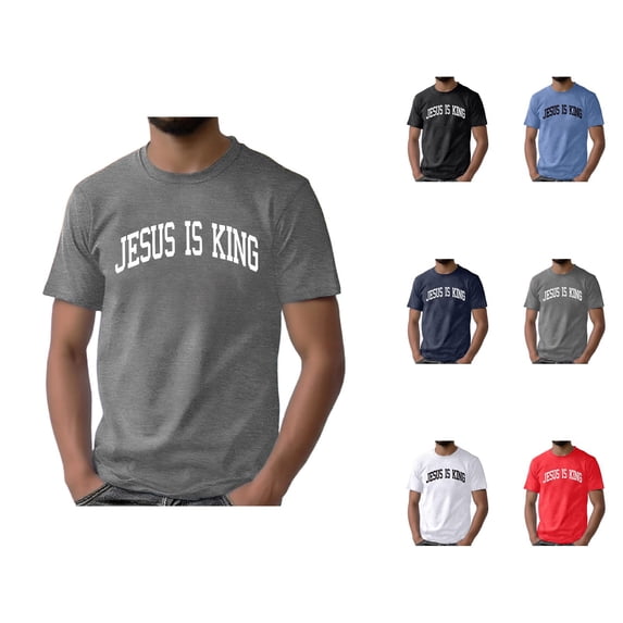 Christian T Shirts for Men 2026 Summer Casual Short Sleeve Crewneck Jesus Is King Graphic Tee Shirt