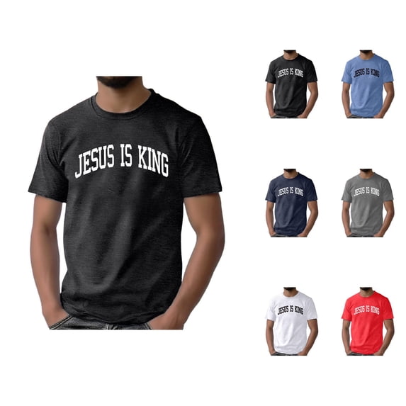 Christian T Shirts for Men 2026 Summer Casual Short Sleeve Crewneck Jesus Is King Graphic Tee Shirt
