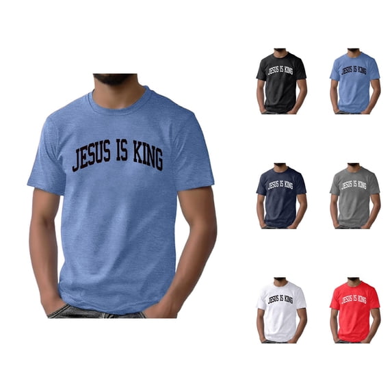Christian T Shirts for Men 2026 Summer Casual Short Sleeve Crewneck Jesus Is King Graphic Tee Shirt