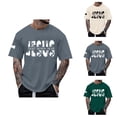 thumbnail image 1 of Christian T Shirts for Men 2026 Summer Casual Short Sleeve Crewneck Jesus The Way The Truth The Life Graphic Tees, 1 of 5