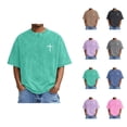 thumbnail image 1 of Christian T Shirts for Men 2026 Summer Casual Short Sleeve Crewneck Washed Vintage Shirt Christian Cross Graphic Tees, 1 of 7