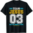 thumbnail image 1 of Christian - Team Jesus 03 Faith Hope Love T-Shirt,Black, 1 of 6