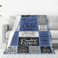 thumbnail image 1 of Christian Throw Blanket for Couch, Inspirational Gift for Women, Super Soft Plush Flannel Blanket, 60"x 80" Thoughts and Prayers Blankets for Bedroom Sofa Living Room Decoration, 1 of 9