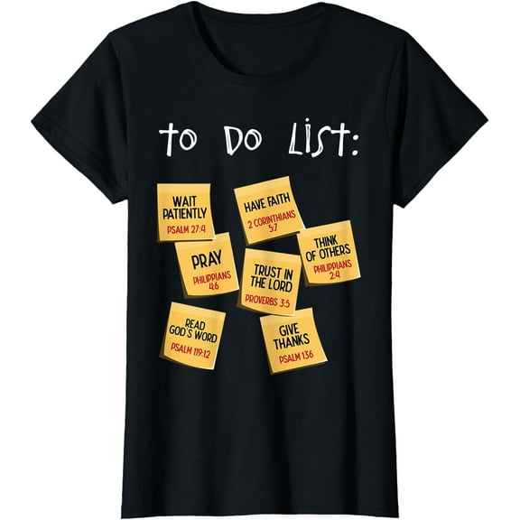 Christian To Do List Christian Planner T-Shirt