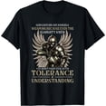 thumbnail image 1 of Christian - Tolerance & Understanding - Christian T-Shirt Black Small, 1 of 4