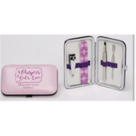 Christian Tools of Affirmation 145850 Whispers of Gods Love Isaiah 43-1 KJV Manicure Set - 4 Piece