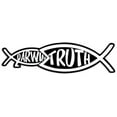 thumbnail image 1 of Christian Truth Eating Darwin Fish Shaped 3M Reflective sticker| Jesus Christ, 1 of 3