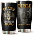thumbnail image 1 of Christian Tumbler - Gifts for Christians on Christmas, Birthday - Religious Tumblers - Christian Cup - Christian Gifts For Men, Women - Bible Emergency Numbers Mug - Lion Christian Tumbler, 1 of 6