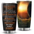 thumbnail image 1 of Christian Tumbler With Lid Stainless Steel Coffee Mug I Will Cherish The Old Rugged Cross Resurrection Of Jesus Inspirational Travel Cup Spiritual Gifts For Women Birthday, 1 of 1