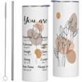 thumbnail image 1 of Christian Tumbler for Women - Birthday Gifts for Women - Religious Gifts, Inspirational Gifts for Women - Catholic, Jesus, Christian Gifts for Women - Mothers Day Christian Tumbler with Lid And Straws, 1 of 6