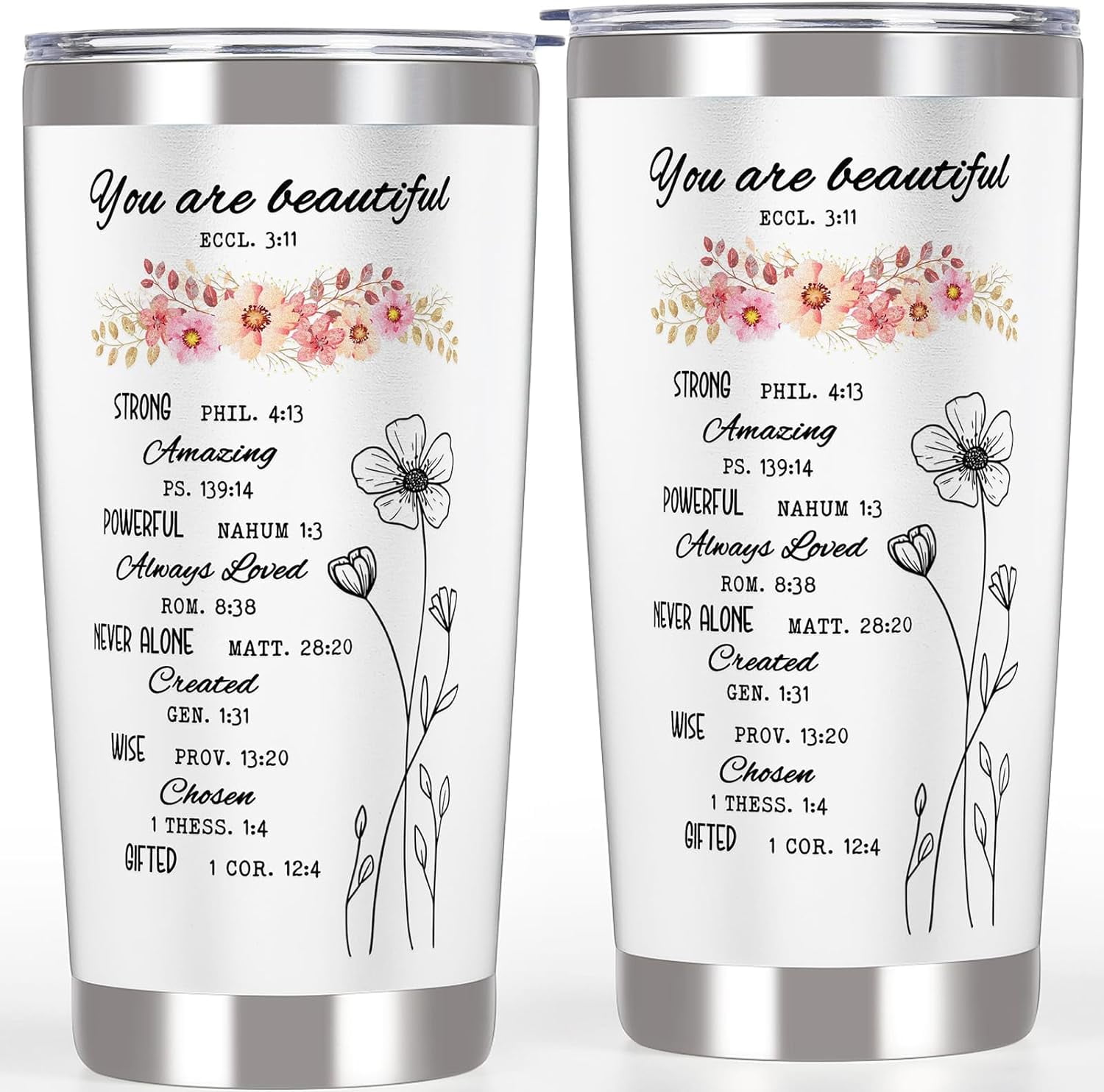 Christian Tumblers Religious Christmas Gifts for Women Mom - Bible ...