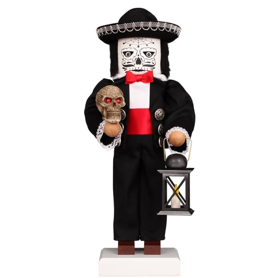 Alexander Taron 17.25” Calavera Day of the Dead Handmade Wooden Nutcracker