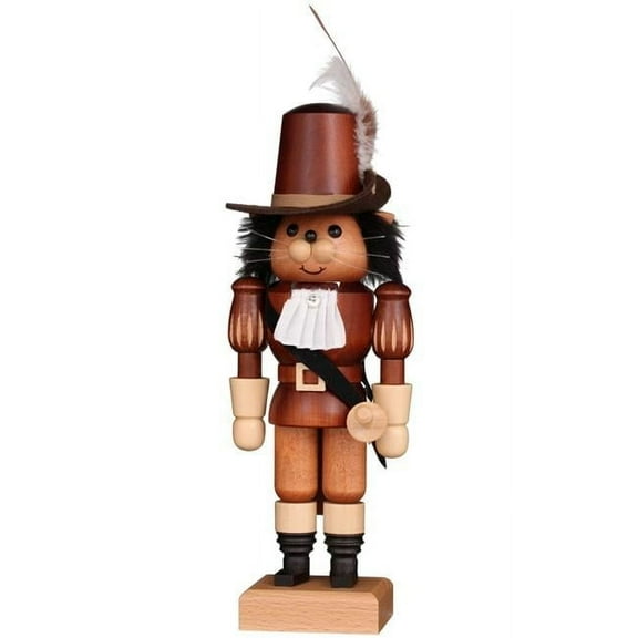 Christian Ulbricht Puss in Boots Nutcracker, Natural - 10.75 x 4 x 3.75 in.