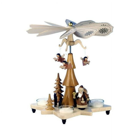 Christian Ulbricht Pyramid Santa in natural wood finish
