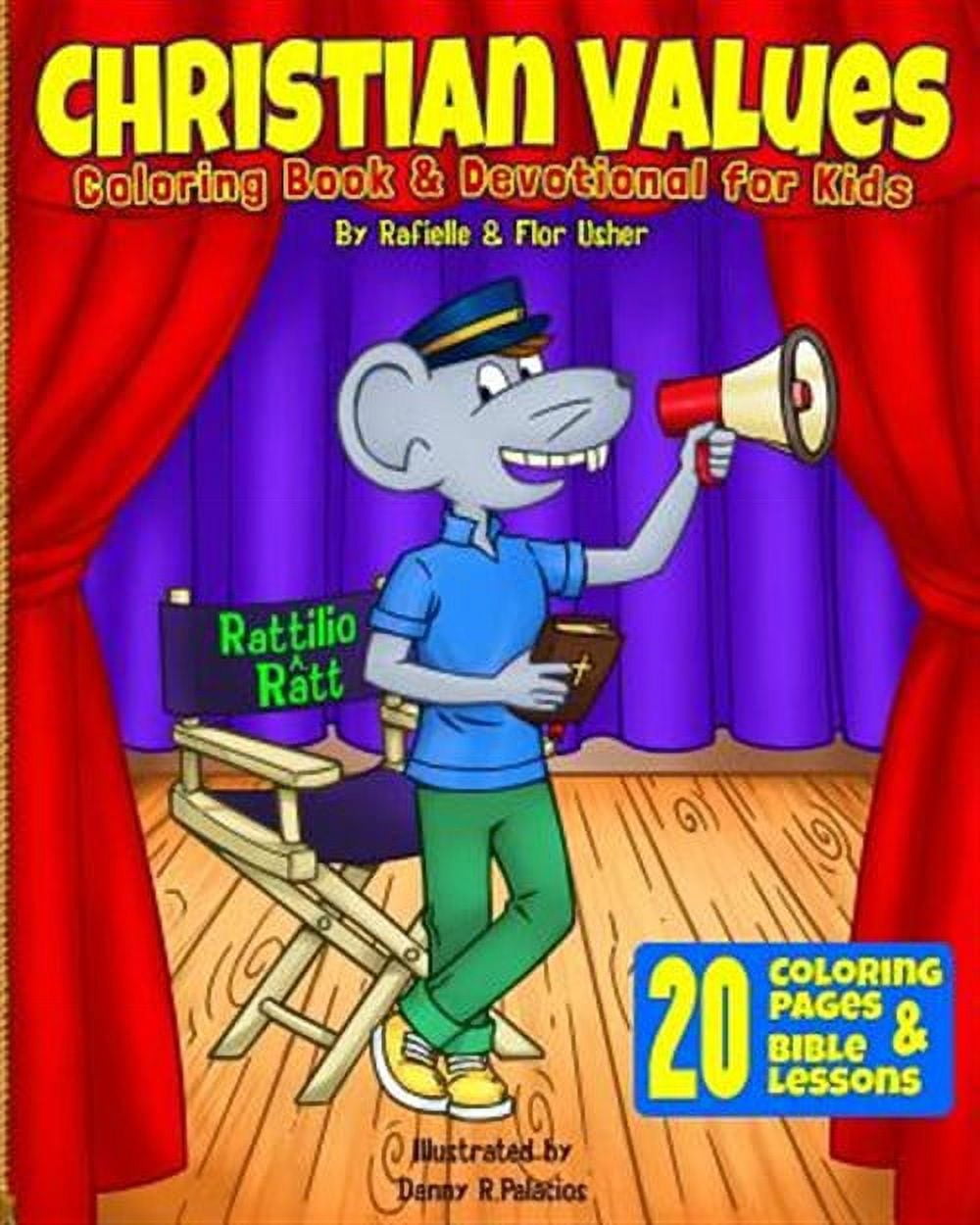 Christian Values: Coloring Book Devotional for Kids (Paperback)