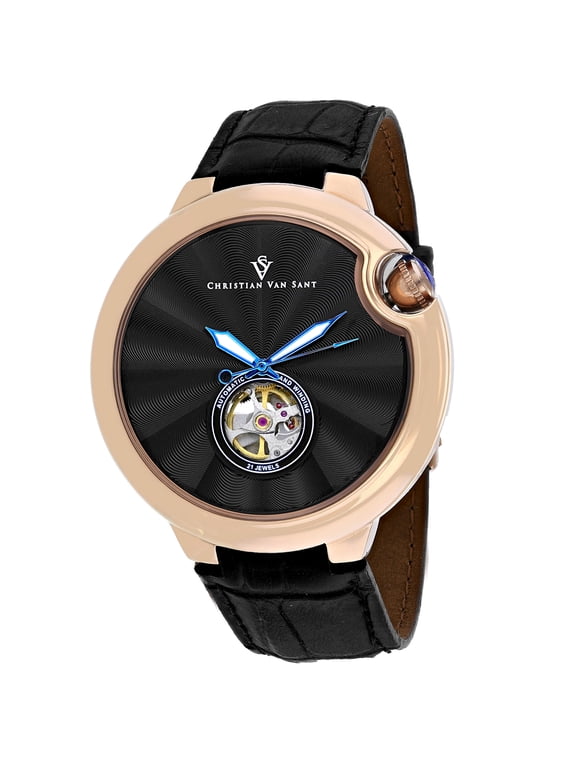 Men's Cyclone Automatic Black Dial Watch - CV0147