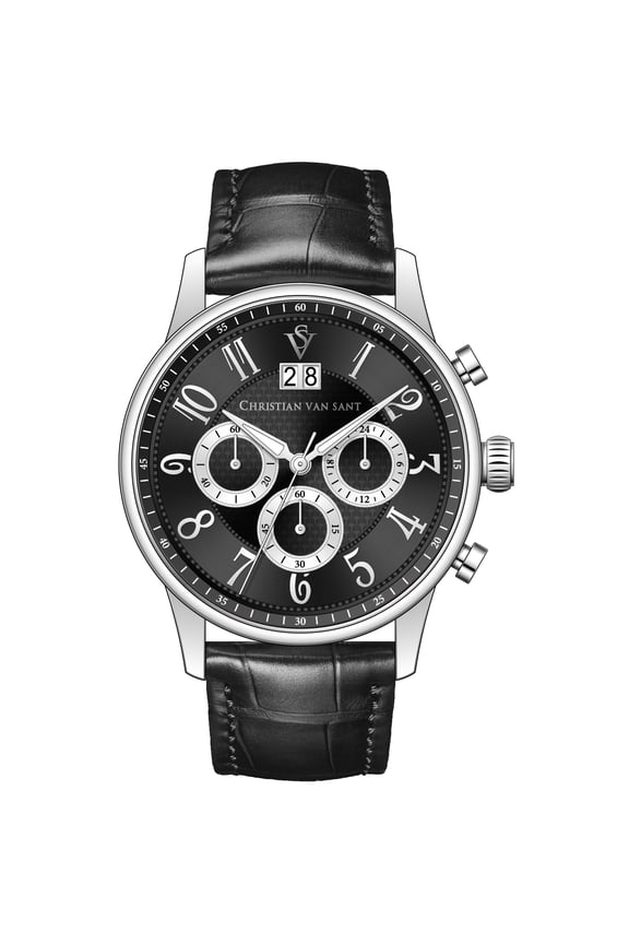 Men's Heritage Black Dial Watch - CV3940