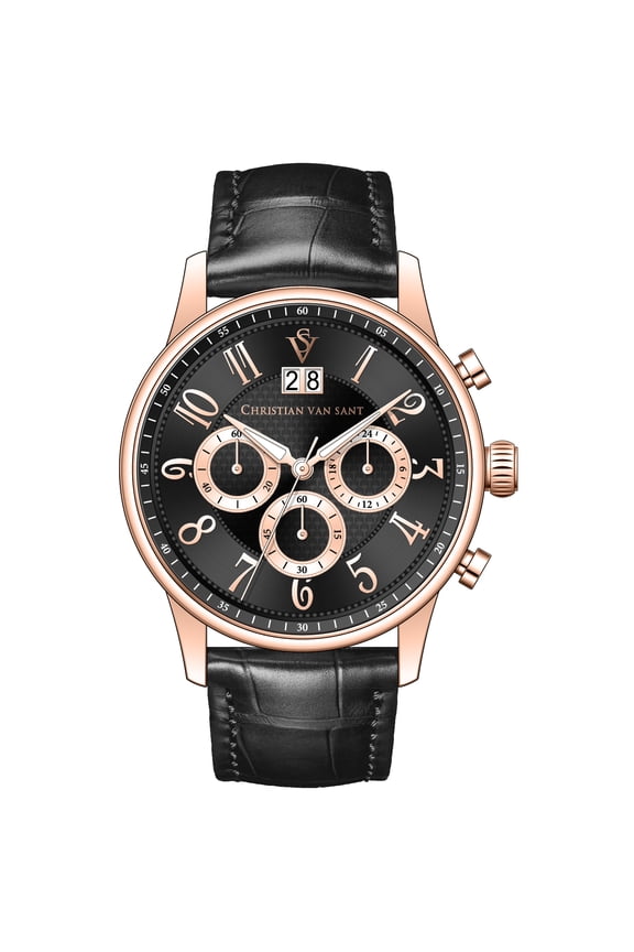 Men's Heritage Black Dial Watch - CV3944