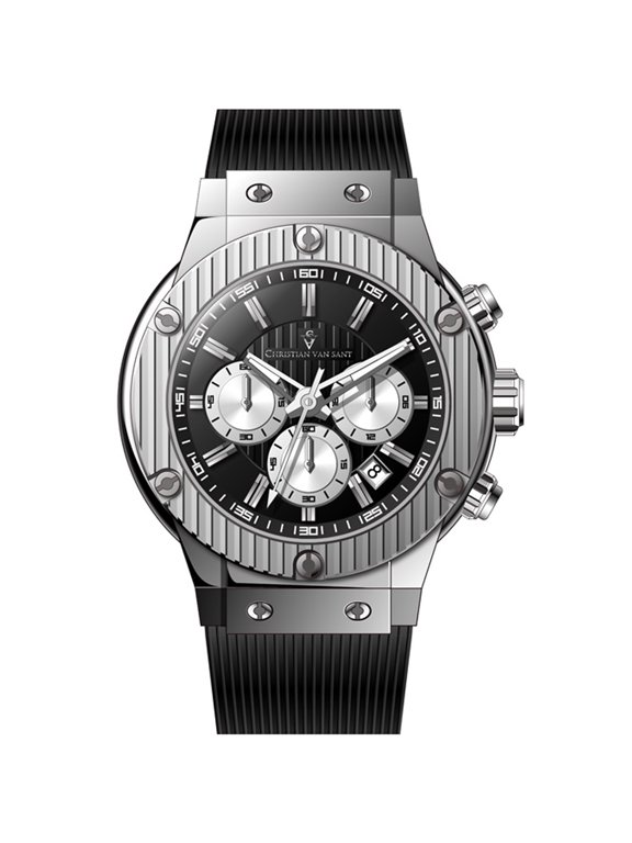 Men's Monarchy Black Dial Watch - CV8141