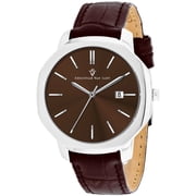 Christian Van Sant Mens Octavius Slim Brown Dial Watch - CV0536