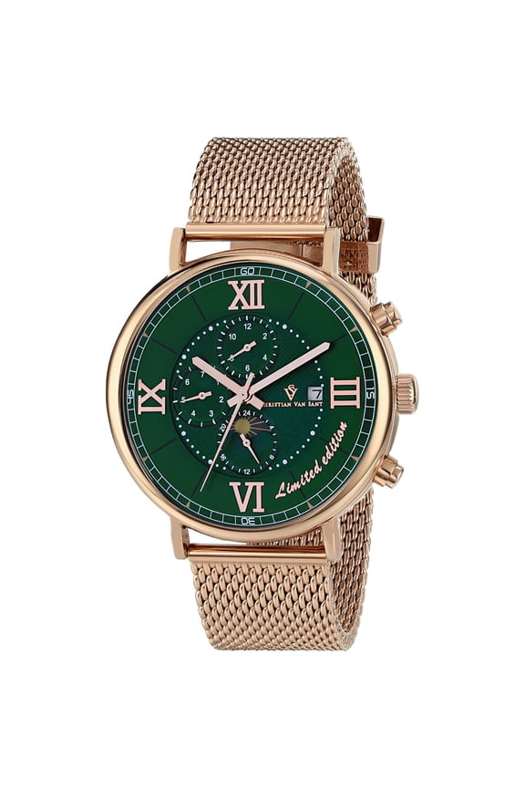 Men's Somptueuse LTD Green Dial Watch - CV1156