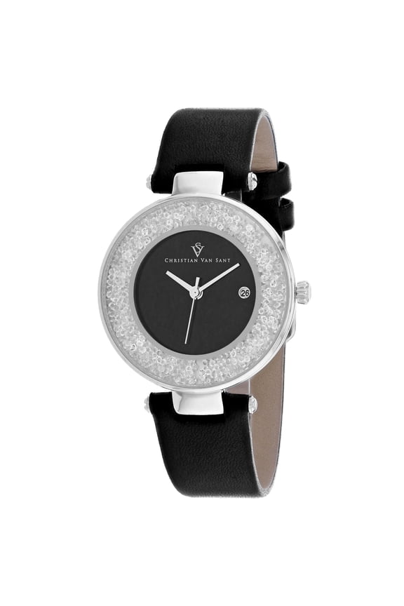 Women's Dazzle Black Dial Watch - CV1221
