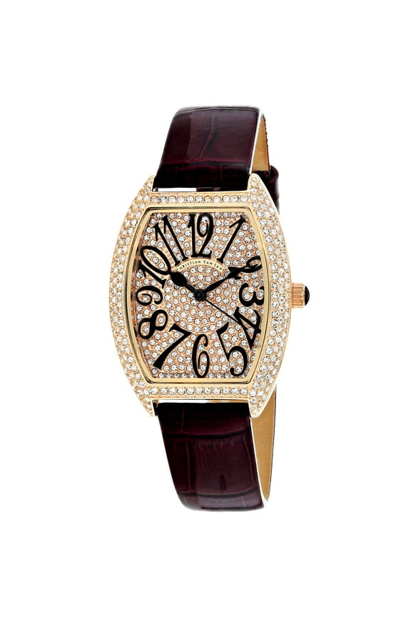 Women's Elegant Rose gold Dial Watch - CV4822