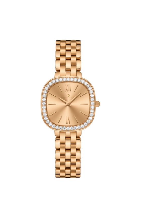 Women's Rivoli Rose gold Dial Watch - CV1268