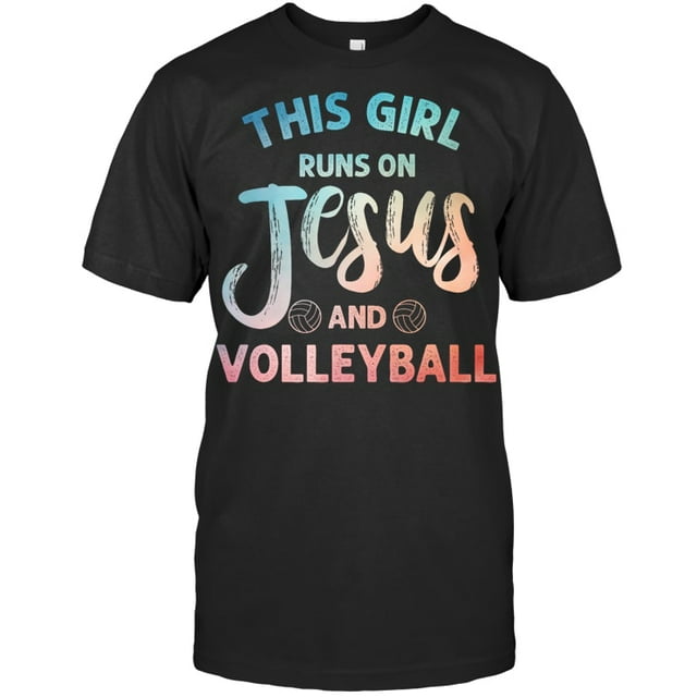 Christian Volleyball Art For Girls Women Volleyball Player Volleyball T