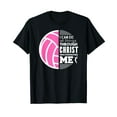 thumbnail image 1 of Christian Volleyball I Can Do All Things Philippians Gift T-Shirt, 1 of 5