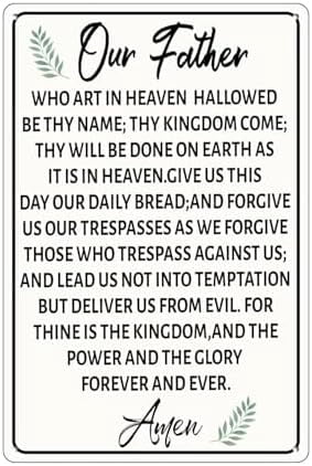 Christian Wall Art - Our Father Who Art In Heaven Hallowed Be Thy Name ...