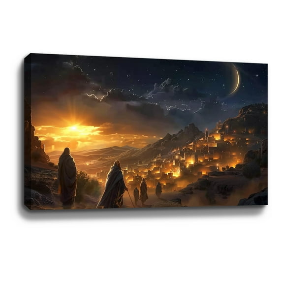 Christian Wall Art Jesus God Canvas Art Bethlehem2 Painting For Livingroom Decor Office Bedroom Decoration