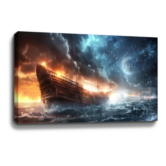 Christian Wall Art Jesus God Canvas Art The Storms 3 Painting For Livingroom Decor Office Bedroom Decoration