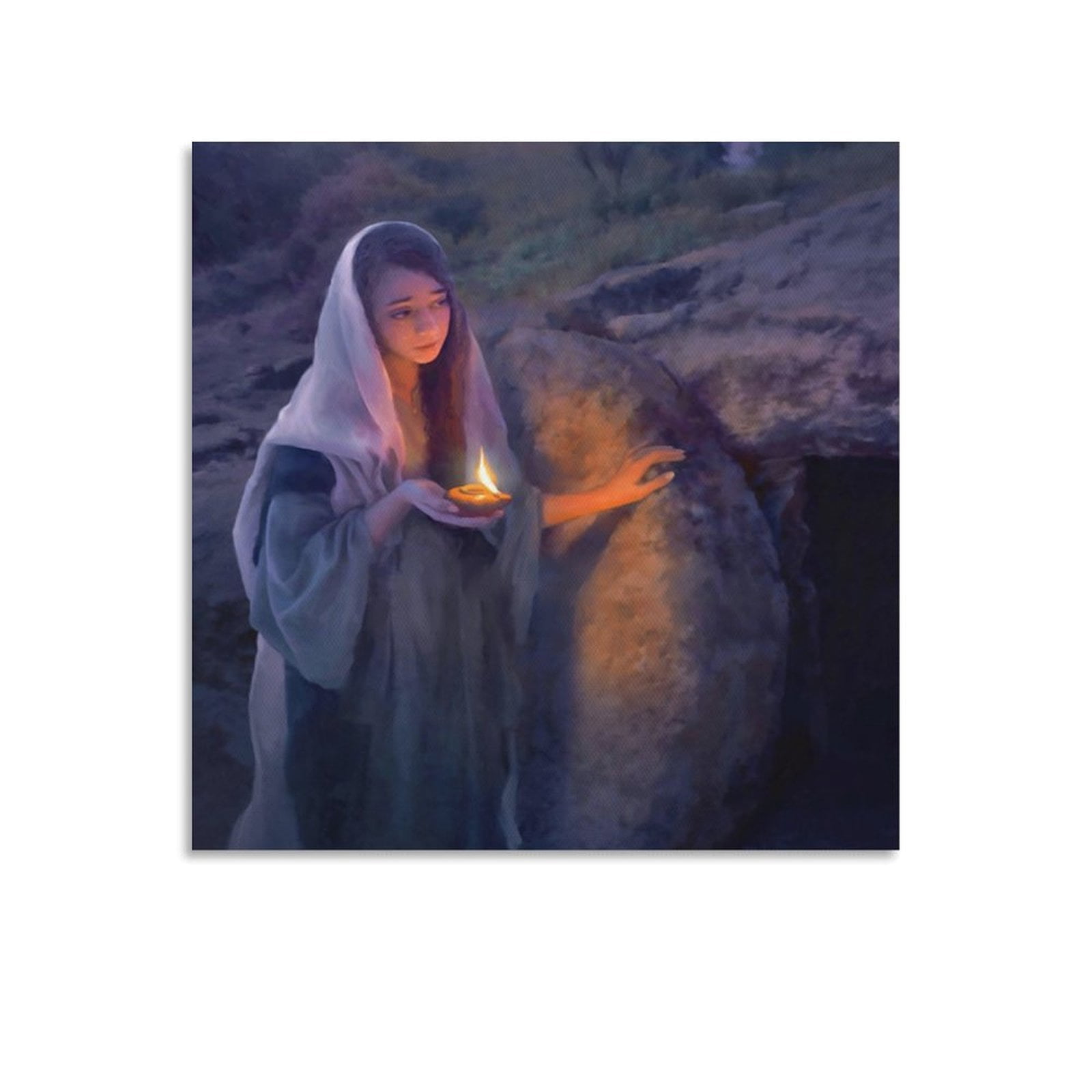 Christian Wall Art Jesus Resurrection Poster Empty Tomb Art Mary at The ...