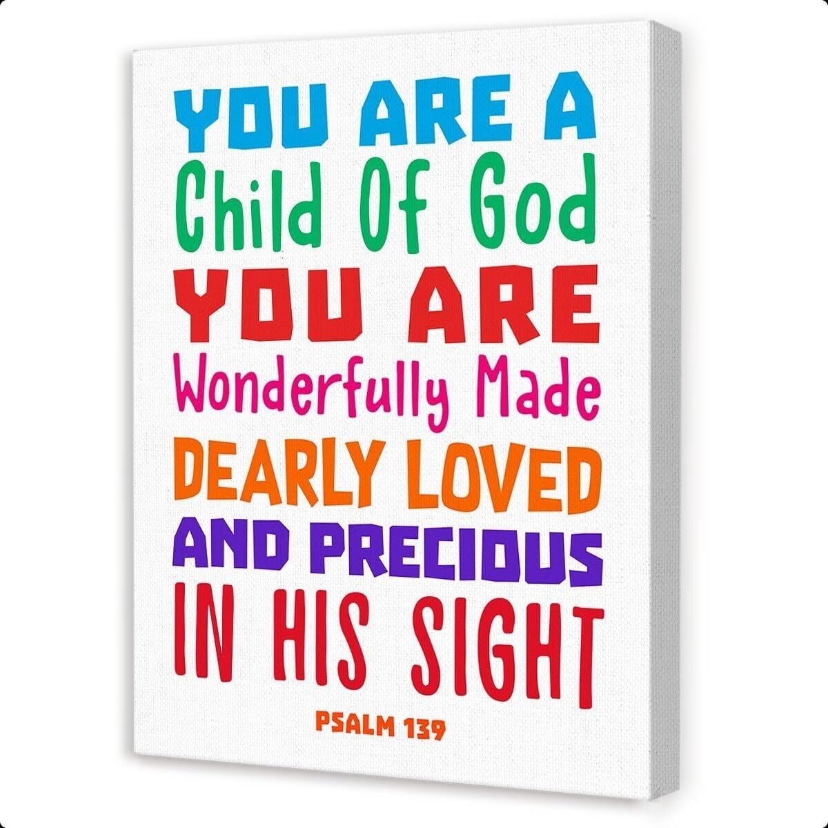 Christian Wall Art for Kids poster Bible Scripture Wall Decor,Christian ...