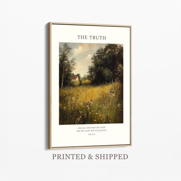 Christian Wall Art Set The Truth Scripture Print For Faith Decor