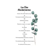 Christian Wall Art Ten Commandments Spanish Bible Verse Los 10 Mandamientos Canvas Poster for Home Church Office Decor