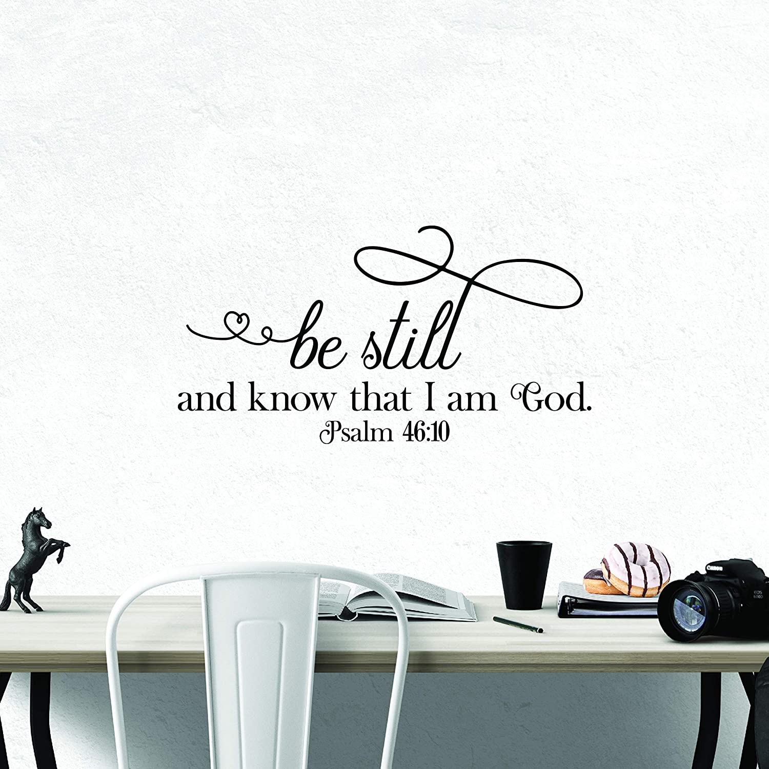 Christian Wall Decal "Be Still and Know Psalm 4610"