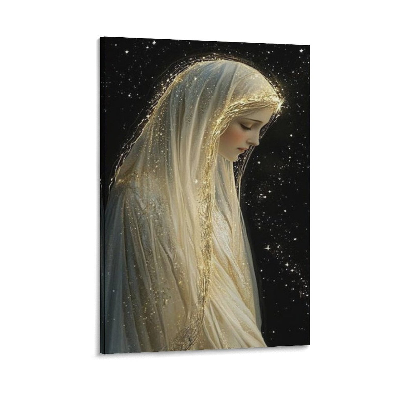 Christian Wall Decor Art Virgin Mary Canvas Print Vintage Poster ...