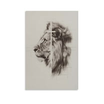 Christian Wall Decor Print Jesus Is The Lion of Judah Canvas Print Black And White Poster Poster Decorative Painting Canvas Wall Art Living Room Posters Bedroom Painting 12x18inch(30x45cm)