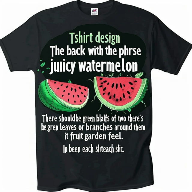 Christian Watermelon Garden TShirt with Slices and Bible Verses Unique