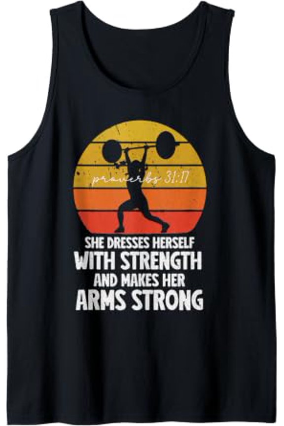 Christian Weightlifting S Lifting Workout Gym Retro Tank Top Size S-3XL