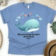 thumbnail image 1 of Christian Whale Graphic T-Shirt When You Go Through Deep Waters, CarolinaBlue, Size M, 1 of 6