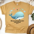 thumbnail image 1 of Christian Whale Graphic T-Shirt When You Go Through Deep Waters, Gold, Size L, 1 of 6