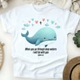 thumbnail image 1 of Christian Whale Graphic T-Shirt When You Go Through Deep Waters, White, Size S, 1 of 6