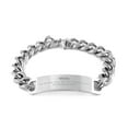 thumbnail image 1 of Christian Wife Gifts, Let all that you do be done in love, Bible Verse Scripture Cuban Chain Stainless Steel Bracelet, Baptism Confirmation Gifts for Wife, 1 of 3