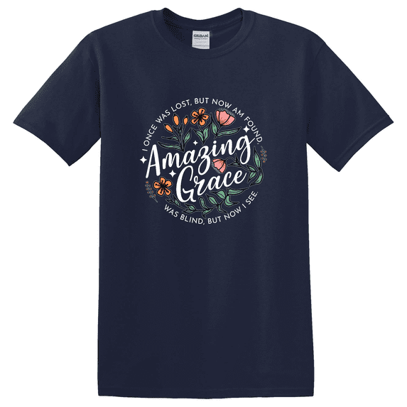 Christian Wildflower Amazing Grace Graphic T-Shirt