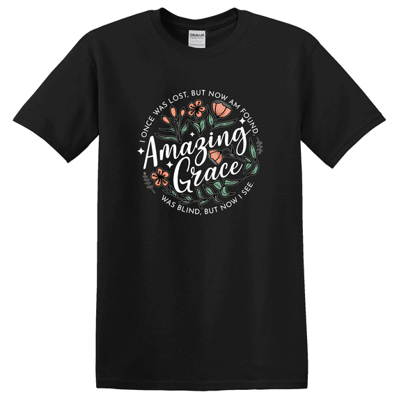 Christian Wildflower Amazing Grace Graphic T-Shirt
