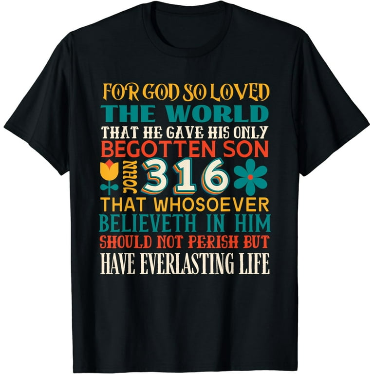 For God So Loved The World Vintage Christian Tshirt For God So Loved The World Vintage Christian Tshirt